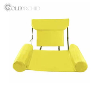 Chaise de plage pliable, chaise de soleil avec ombre, lit de piscine pliable