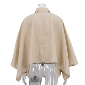 <span class=keywords><strong>2026</strong></span> Nieuwe Khaki Cape Stijl Buitenkleding Capes Losse Korte Trenchcoat Knoopsluiting Spleet Lange Mouwen Dames Casual Blouses Crop Top Femme - Product Image 4