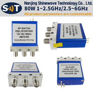 Módulo de interruptor RF SPDT de 80W 1~2.5GHz/2.5~6GHz con bloqueo de seguridad, SMA-50K +5V, proveedor de China, modelo E2SL1812W10S0, aislamiento de 70dB E2SL - Product Image 4