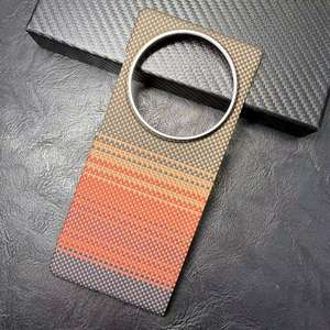 เคสโทรศัพท์แม่เหล็กฟรอสติ้ง VIVO X Fold 5 aramid คาร์บอนไฟเบอร์แท้มีคุณสมบัติทางธุรกิจโลหะกันกระแทกฝาครอบมือถือ - Product Image 4