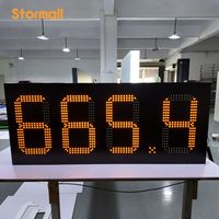 Letrero de Precio para Gasolinera Exterior, Letrero LED Digital de Alta Iluminación para Precios de Gasolina, Letrero Publicitario de Precio con Pantalla Simple/Doble