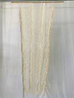 Rideau de porte en macramé fait main, séparateur de pièce en corde de coton style bohème, textile décoratif pour entrée d'hôtel, spa, complexe hôtelier