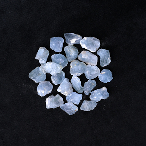 Cristal de Celestita Azul Natural en Bruto, Piedra Curativa, Fragmentos de Celestina Pulidos para la Elaboración de Joyas - Product Image 6