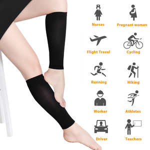 Hoge Kwaliteit Gebreide Ademende Kuit Compressiemouw Voor Voetbalsporten 15-20mmhg Hardloopcyclus Herstel Scheenbeenspalken - Product Image 6