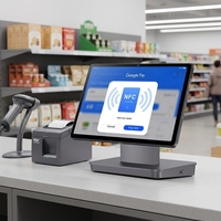 Tablet Android 14 GMS 11 Inci dengan NFC SoftPOS-Ready, Pemindai Tap on Screen 1D/2D, 4G LTE untuk Retail Pintar