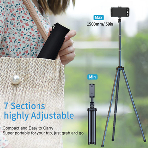 Chân Máy Ảnh Tự Sướng Bằng Nhôm Mini Chân Máy Ảnh Tự Sướng Gấp Được Chân Máy Điện Thoại Với 360 Xoay 1.5M Chân Máy - Product Image 3