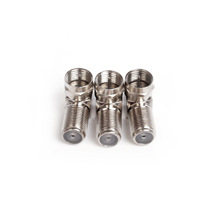 Adaptateur convertisseur coaxial RF pour TV, prise mâle de type F vers prise femelle de type F, 90 degrés incurvée