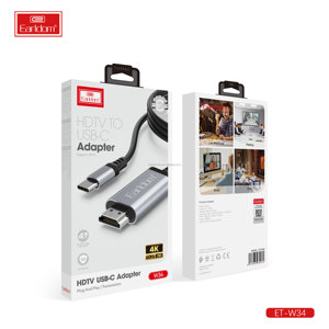 EARLDOM USB-C to <b>for</b> HD-MI DMI Adapter 4K 60HZ Hot Selling Male to Male <b>Cable</b> <b>for</b> iPH 15 <b>for</b> Speakers Monitors DVD Players - Product Image 6