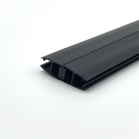 Zwart Pvc Glas Douche Deur Magnetische Afdichting Strip