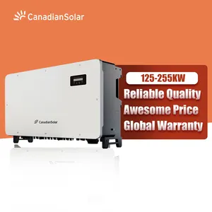 Canadian solar inverter 125KW 185KW 255KW 3 phase 600V on grid power inverter String Inverters US type for Commercial solar syst