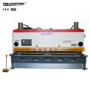 Mesin Potong Guillotine CNC Hidrolik 8*1600 Mesin Potong Logam Pemotong Cnc Harga Pabrik