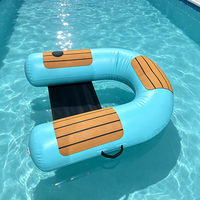 Chaise longue flottante pour piscine, canapé gonflable adapté pour la relaxation flottante dans la piscine