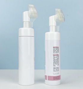 200ml Teal Blue PET Plastic Foaming Hand Soap <b>Bottle</b> with Portable Foam <b>Pump</b> for Shampoo Cleansing - Product Image 3
