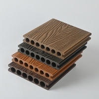 Planche de terrasse extérieure en WPC solide, imperméable, antidérapante, écologique, co-extrusion, grain de bois, pour jardin, piscine