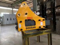Marteau briseur de béton professionnel SOOSAN à montage latéral SB43 pour excavateurs de 6 à 9 tonnes et chargeuses-pelleteuses