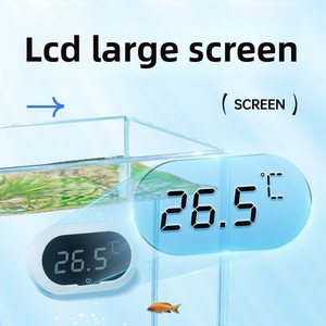 Nhiệt kế bể cá, Nhiệt kế kỹ thuật số hồ cá chính xác cao, vá vật liệu thân thiện với môi trường - Product Image 4