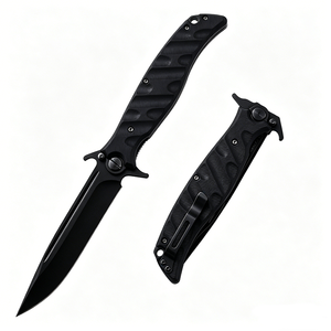 Coltello da Caccia Pieghevole EMHTiii in Acciaio Inox 3CR13 con Punta a Goccia, Manico in Fibra di Vetro e Nylon, Lunghezza Totale 26cm per Uomo - Product Image 2