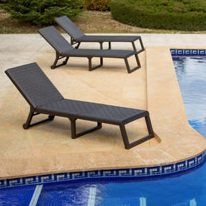 Sdraio Pieghevole Dream con Schienale Regolabile per Giardino e Piscina, Lettino Pieghevole da Esterno Altamente Resistente alle Intemperie - Product Image 1
