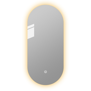 <span class=keywords><strong>Miroir</strong></span> de salle de bain LED intelligent moderne en forme de capsule, rétroéclairé, pour projet hôtelier - Product Image 5