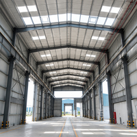 Atelier en structure métallique préfabriquée / Fabrication sur mesure d'entrepôts en structure légère en acier avec certification ISO/CE