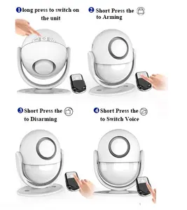 Sistema de Alarma de seguridad WIFI para el hogar, Alarma inalámbrica con Sensor de movimiento