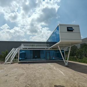 Casa de contenedores de acero verde de doble capa, habitación futurista de vaina de manzana prefabricada de menor energía para hoteles y espacios de convivencia - Product Image 2