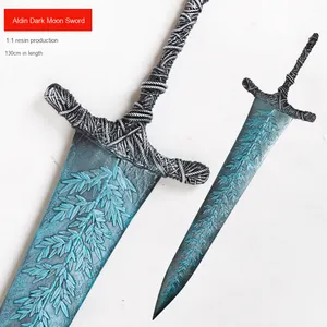Anillo <span class=keywords><strong>Elden</strong></span>, modelo de resina a escala <span class=keywords><strong>1</strong></span>/<span class=keywords><strong>1</strong></span>, anillo de anciano DIY, arma, Katana, Damon, espada de Luna oscura, accesorios personalizables, soporte OEM - Product Image 1