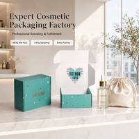 Échantillon gratuit, boîte d'expédition biodégradable économique pour les cosmétiques biologiques, les soins de la peau et les emballages de beauté naturelle