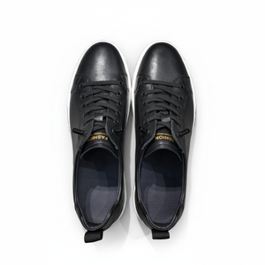 Sneakers Slip-On Artigianali Personalizzate da Uomo, Tomaia in Pelle Bianca, Scarpe Casual Slow Walk 2025 di Tendenza - Product Image 4