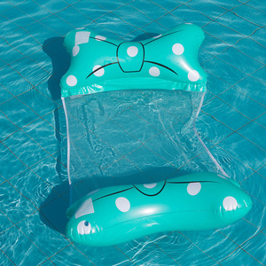 TANYOZHE Tumbona Flotante Inflable con Respaldo de Red de 2 Tubos, Flotador para Piscina, Equipo para Deportes Acuáticos - Product Image 3