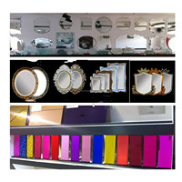 Miroir de table en verre trempé de 3 mm, design pleine lune, pour extérieur, escalier, entrée industrielle, hôtel, entrepôt
