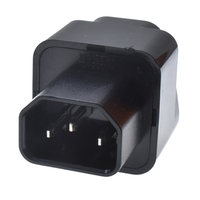 Adaptateur de prise universel vers C14 3 broches 10A 250V UK EU US vers IEC60320 adaptateur de convertisseur de Conversion mâle pour armoire PDU UPS