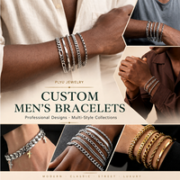 Bracelet personnalisé OEM/ODM, plaqué or 14K 18K, argent 925, acier inoxydable, laiton, bijoux de mode pour femmes et hommes