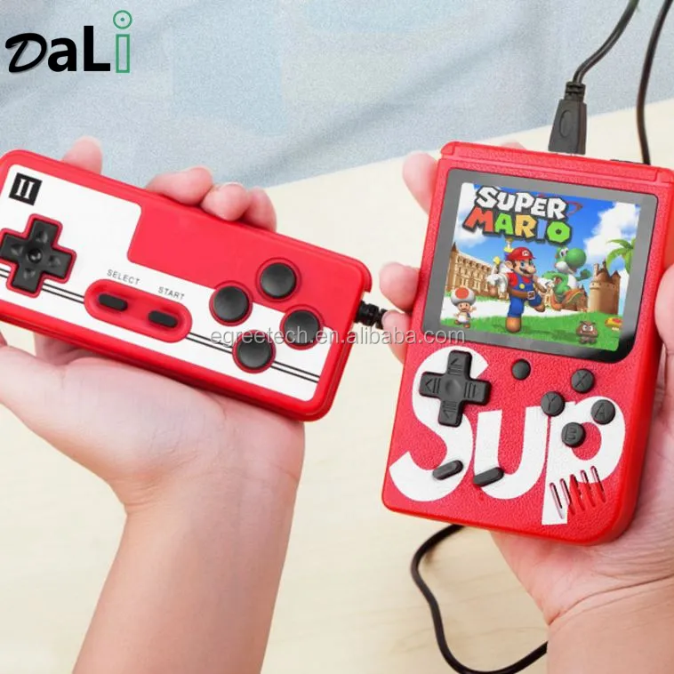 Mini portátil SUP consolas de juegos de Video de 400 en 1 juegos de niño con doble jugador