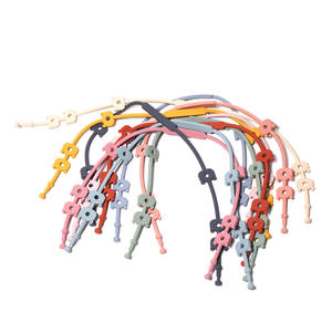 Chupete de silicona ajustable para bebé con correas de dibujos animados, <span class=keywords><strong>mordedor</strong></span> anticaída sin BPA, silla alta, accesorios para asiento de coche - Product Image 5