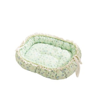 <b>Dog</b> <b>Bed</b> Round Green Country Style Princess Design <b>Small</b> Medium Size Waterproof Pet Mat for <b>Dog</b> Four Seasons Use - Product Image 2