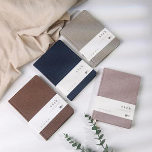 Carnet de poche A5 A6 en tissu de lin écologique, couverture rigide, impression personnalisée, agenda de voyage, journal, cadeau - Product Image 2