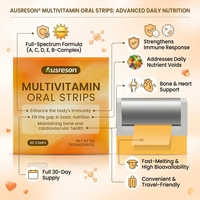 Ausreson OEM Film Dissoluble Oral Multivitaminé au Collagène à Dissolution Rapide pour Soin de la Peau – Bandes de Film Orales Multivitaminées