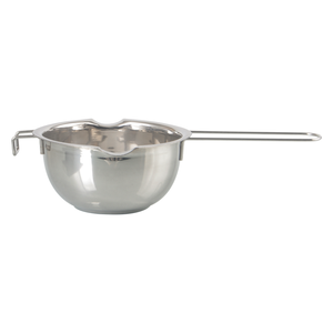 Vente en gros Outil de cuisson personnalisé Melting Pot Becs verseurs doubles Bol à fondre en acier inoxydable pour fromage, sucre, chocolat avec long manche - Product Image 5