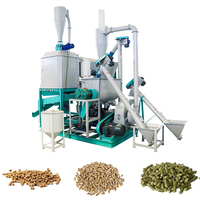 Pièces en stock extrudeuse pour granulés d'animaux et poissons prête à expédier mélangeur d'aliments pour volailles broyeur