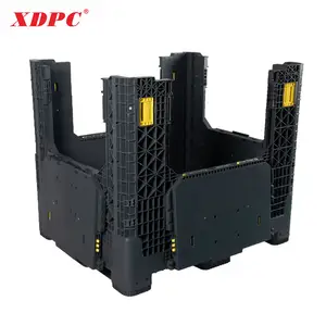 XDPC 1200x1000x1080mm Plastic Pallet Boxes Collapsible Bin For Transportation Of Fruits And Vegetables