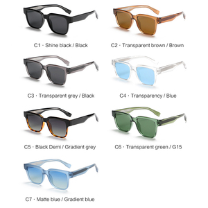 Gafas de Sol Cuadradas Negras para Hombre, Polarizadas 2026, Gafas de Sol Personalizadas con Logotipo, Fabricante de Gafas de Sol Tr90 - Product Image 4