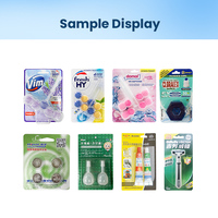 Machine d'emballage automatique sous blister PVC avec carte en papier pour blocs de savon pour toilettes et rasoirs, avec moteur servo