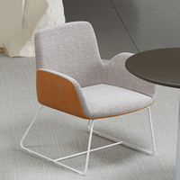 Canapé paresseux en tissu de luxe à lumière rouge dossier de chaise de bureau unique expérience assise confortable meubles de chaise de loisirs