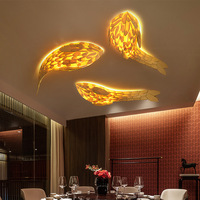Lampe murale en bois de style japonais faite à la main, créative, LED 12W, pour salon, chevet, escalier, éclairage, art déco, lampe décorative