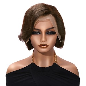 <span class=keywords><strong>Parrucche</strong></span> Pixie Cut 13x4 con frontale in pizzo, capelli umani all'ingrosso, parrucca brasiliana con frontale in pizzo, <span class=keywords><strong>parrucche</strong></span> <span class=keywords><strong>corte</strong></span> bob per donne <span class=keywords><strong>nere</strong></span> - Product Image 6