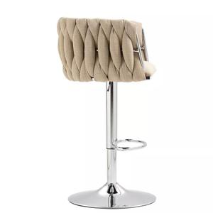 <span class=keywords><strong>Bar</strong></span> ghế kim loại nhung xoay cao hiện đại sang trọng nhà bếp Phân thanh ghế cho thanh bảng - Product Image 3