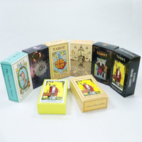 Fabrication de cartes de tarot pour débutants, jeu de divination, 78 cartes de tarot, design en différentes langues, jeu de tarot avec guide