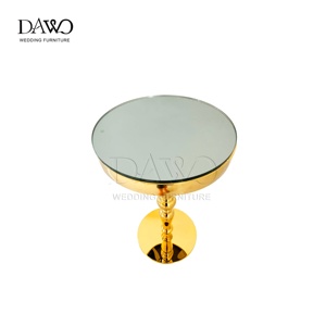 Set Moderno di Bancone <span class=keywords><strong>Bar</strong></span> Portatile con Struttura in Acciaio Inox Dorato per Giardini, Ristoranti, Hotel e Centri Commerciali - Product Image 3