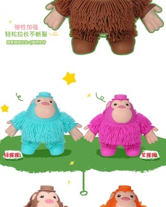 Juguetes Novedosos: Gorro Squishy de Gorila de 8 Pulgadas, Juguete Elástico Luminoso para Niños - Product Image 6